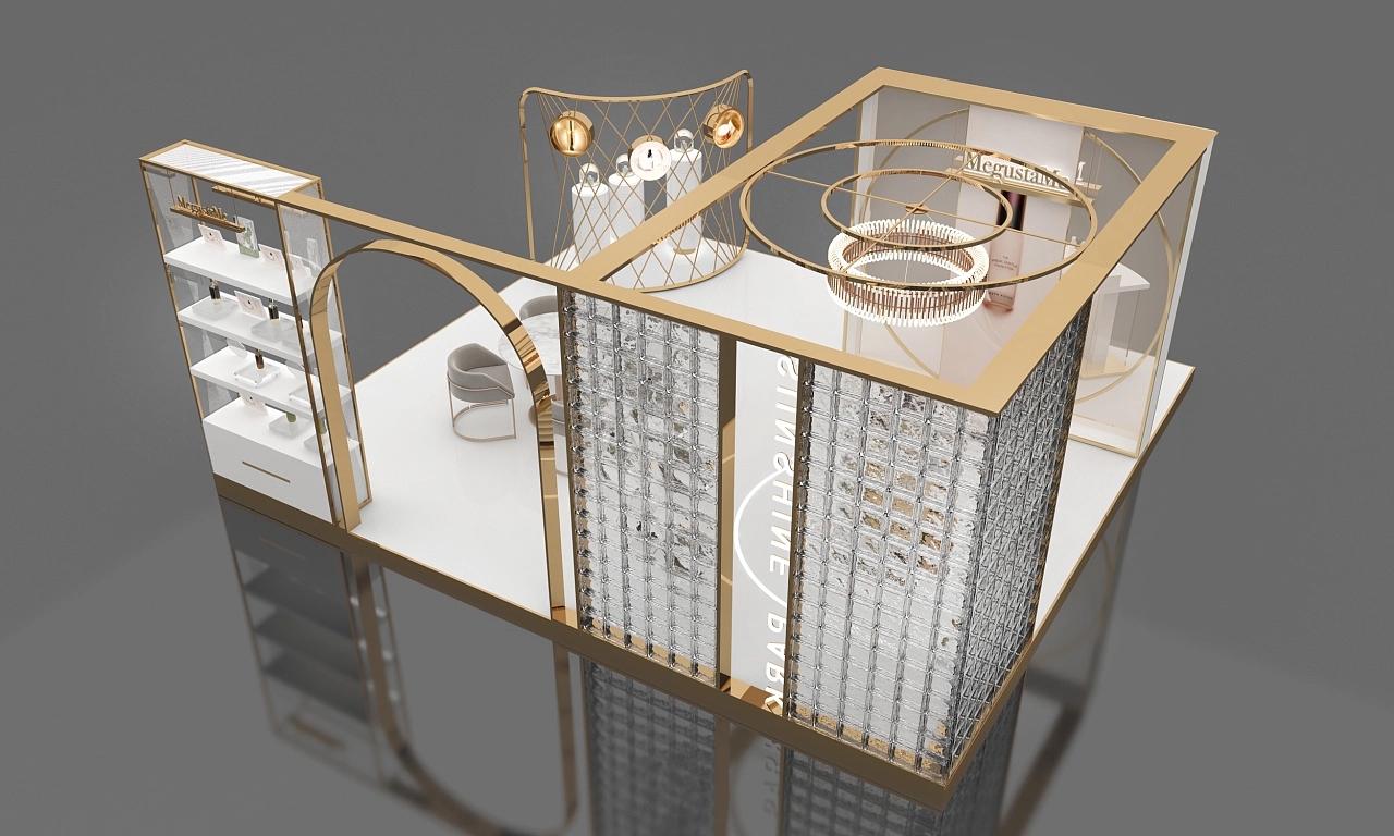 化妝品美博會展臺設計搭建案例分析